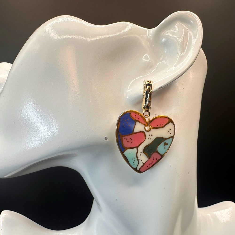 Handmade Luxury Ceramic Earrings – Unique, Lightweight, and Artistic Jewelry